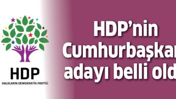 HDP'NİN CUMHURBAŞKANI ADAYI BELLİ OLDU