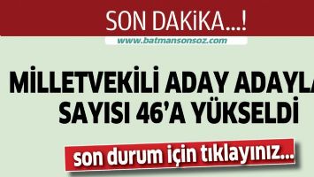 İŞTE BATMAN MİLLETVEKİLİ ADAY ADAYLARI... (G&Uuml;NCELLENDİ)