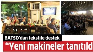 BATSO&rsquo;DAN TEKSTİLE DESTEK
