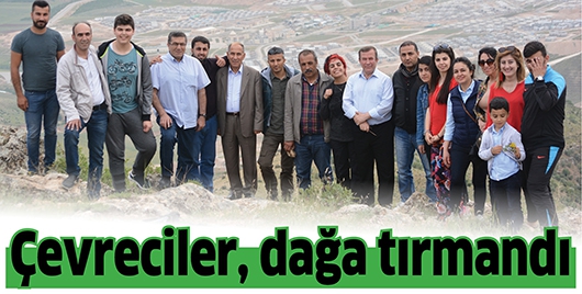 &Ccedil;EVRECİLER, DAĞA TIRMANDI