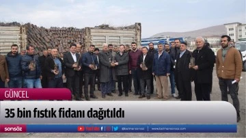 35 bin fıstık fidanı dağıtıldı