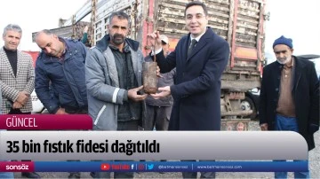 35 bin fıstık fidesi dağıtıldı