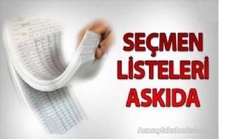 SE&Ccedil;MEN LİSTELERİ ASKIDA&hellip;