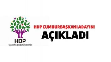 HDP, cumhurbaşkanı adayını açıkladı