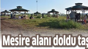 MESİRE ALANI DOLDU TAŞTI