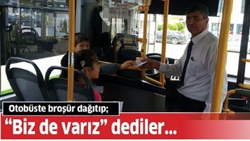 OTOB&Uuml;STE BROŞ&Uuml;R DAĞITIP;