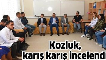 KOZLUK, KARIŞ KARIŞ İNCELENDİ