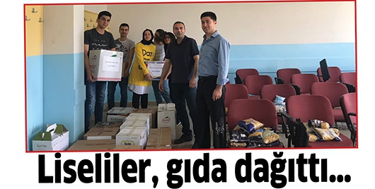 LİSELİLER, GIDA DAĞITTI&hellip;