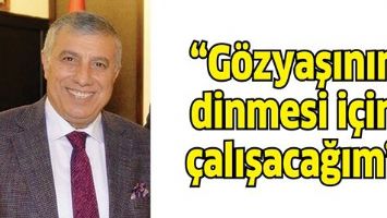 &ldquo;G&Ouml;ZYAŞININ DİNMESİ İ&Ccedil;İN &Ccedil;ALIŞACAĞIM&rdquo;