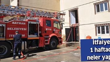 İTFAİYE, 1 HAFTADA NELER YAPTI?