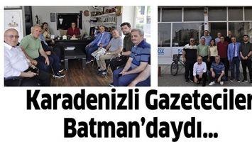 KARADENİZLİ GAZETECİLER BATMAN&rsquo;DAYDI