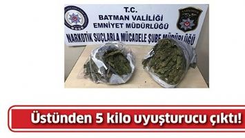 &Uuml;ST&Uuml;NDEN 5 KİLO UYUŞTURUCU &Ccedil;IKTI!