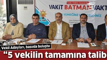 VEKİL ADAYLARI, BASINLA BULUŞTU