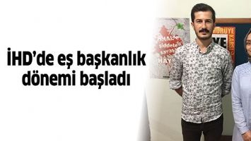 İHD&rsquo;DE EŞ BAŞKANLIK D&Ouml;NEMİ BAŞLADI