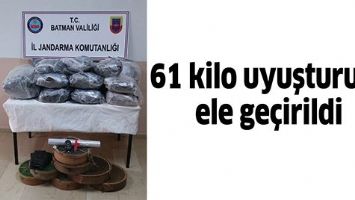 61 KİLO UYUŞTURUCU ELE GE&Ccedil;İRİLDİ