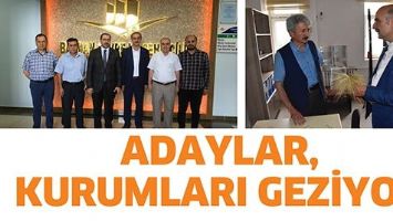 ADAYLAR, KURUMLARI GEZİYOR
