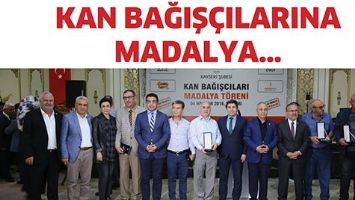 KAN BAĞIŞ&Ccedil;ILARINA MADALYA...
