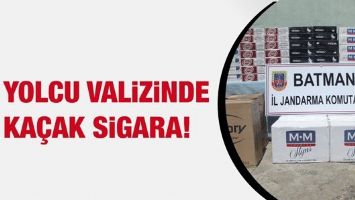 YOLCU VALİZİNDE KA&Ccedil;AK SİGARA!