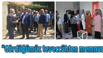 &ldquo;G&Ouml;RD&Uuml;Ğ&Uuml;M&Uuml;Z TEVECC&Uuml;HTEN MEMNUNUZ&rdquo;