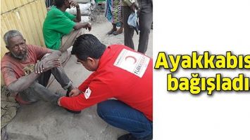 AYAKKABISINI BAĞIŞLADI&hellip;