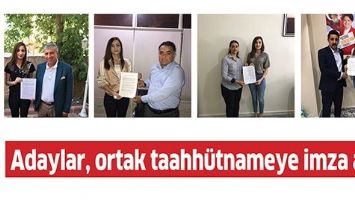 ADAYLAR, ORTAK TAAHH&Uuml;TNAMEYE İMZA ATTI