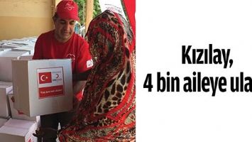 KIZILAY, 4 BİN AİLEYE ULAŞTI