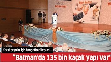 KA&Ccedil;AK YAPILAR İ&Ccedil;İN BARIŞ S&Uuml;RECİ BAŞLADI&hellip;