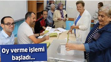 Oy verme işlemi başladı