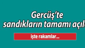 GERC&Uuml;Ş'TE SANDIKLARIN TAMAMI A&Ccedil;ILDI...