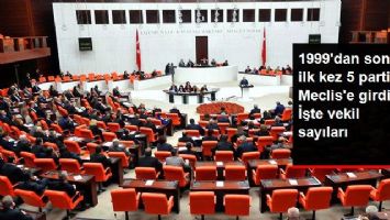 19 Yıl Sonra İlk Kez 5 Parti Meclis'te