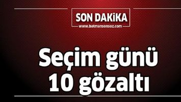 Se&ccedil;im g&uuml;n&uuml; 10 g&ouml;zaltı