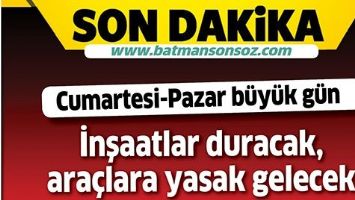 CUMARTESİ-PAZAR B&Uuml;Y&Uuml;K G&Uuml;N