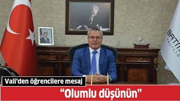 VALİ&rsquo;DEN &Ouml;ĞRENCİLERE MESAJ