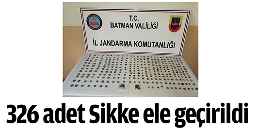 326 ADET SİKKE ELE GE&Ccedil;İRİLDİ