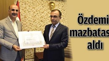 &Ouml;ZDEMİR MAZBATASINI ALDI