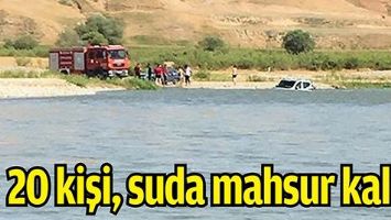 20 KİŞİ, SUDA MAHSUR KALDI