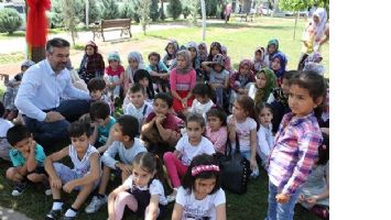 Parkta eğlendiler
