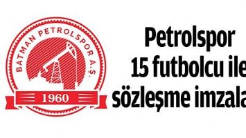 PETROLSPOR 15 FUTBOLCU İLE S&Ouml;ZLEŞME İMZALADI