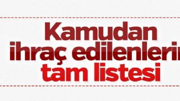 Son KHK Yayımlandı, 18 bin 632 Kişi Kamudan İhra&ccedil; Edildi