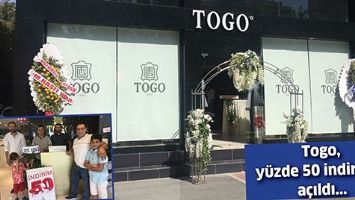 TOGO, Y&Uuml;ZDE 50 İNDİRİMLE A&Ccedil;ILDI...