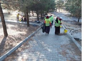 KENT ORMANI, BOYDAN BOYA TEMİZLENDİ