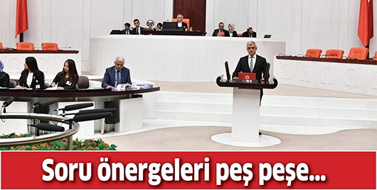 SORU &Ouml;NERGELERİ PEŞ PEŞE&hellip;