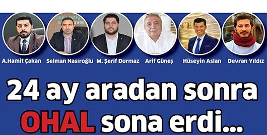 24 AY ARADAN SONRA OHAL SONA ERDİ&hellip;