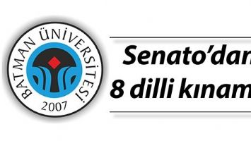 SENATO&rsquo;DAN 8 DİLLİ KINAMA