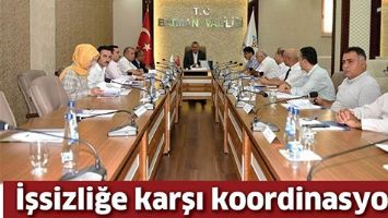 İŞSİZLİĞE KARŞI KOORDİNASYON...