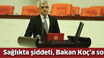 SAĞLIKTA ŞİDDETİ, BAKAN KO&Ccedil;&rsquo;A SORDU