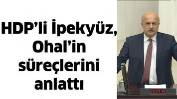 HDP'Lİ İPEKY&Uuml;Z, OHAL'İN S&Uuml;RE&Ccedil;LERİNİ ANLATTI