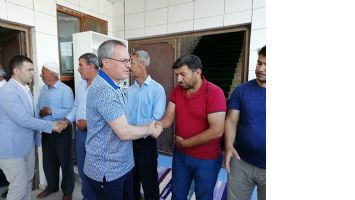 VALİ, TAZİYEYE KATILDI...