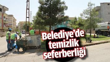 BELEDİYE&rsquo;DE TEMİZLİK SEFERBERLİĞİ