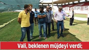 VALİ, BEKLENEN M&Uuml;JDEYİ VERDİ;